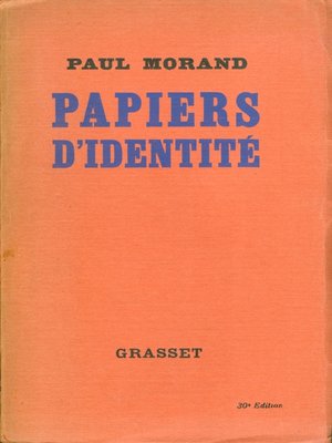 cover image of Papiers d'identité